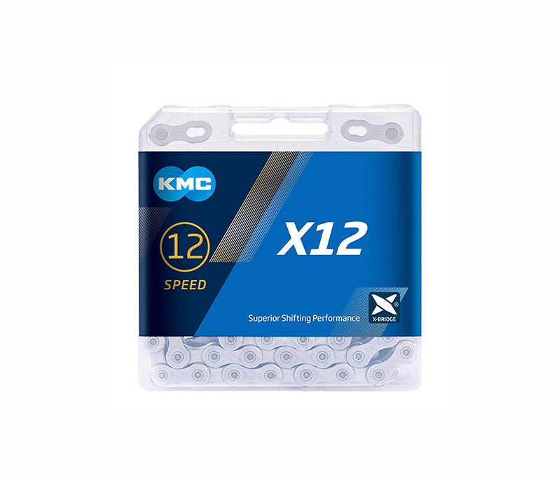 CADENA KMC X12 NPNP COLOR PLATA 126L