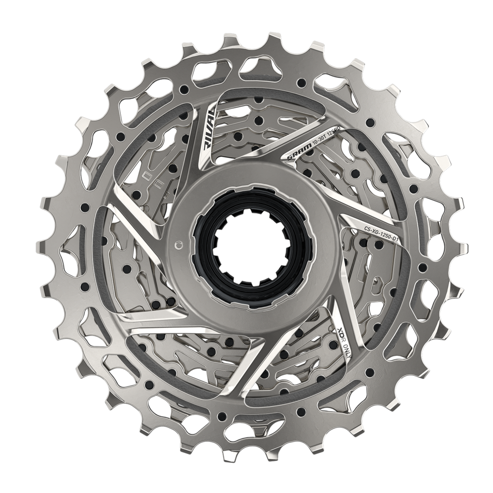Cassette de Piñones SRAM 12P. 10/30D RIVAL XG-1250 D1 XDR Plata
