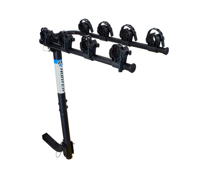 PORTABICICLETAS DE TIRON HUNTER EN ACERO PARA 4 BICICLETAS