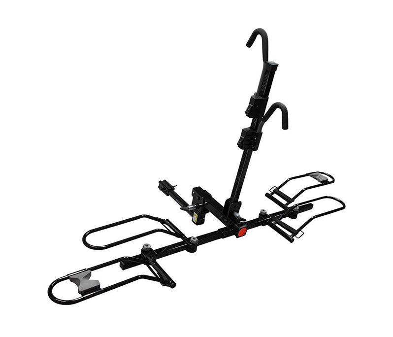 PORTABICICLETA DE TIRON ACERO PARA 2 BICICLETAS NEGRO