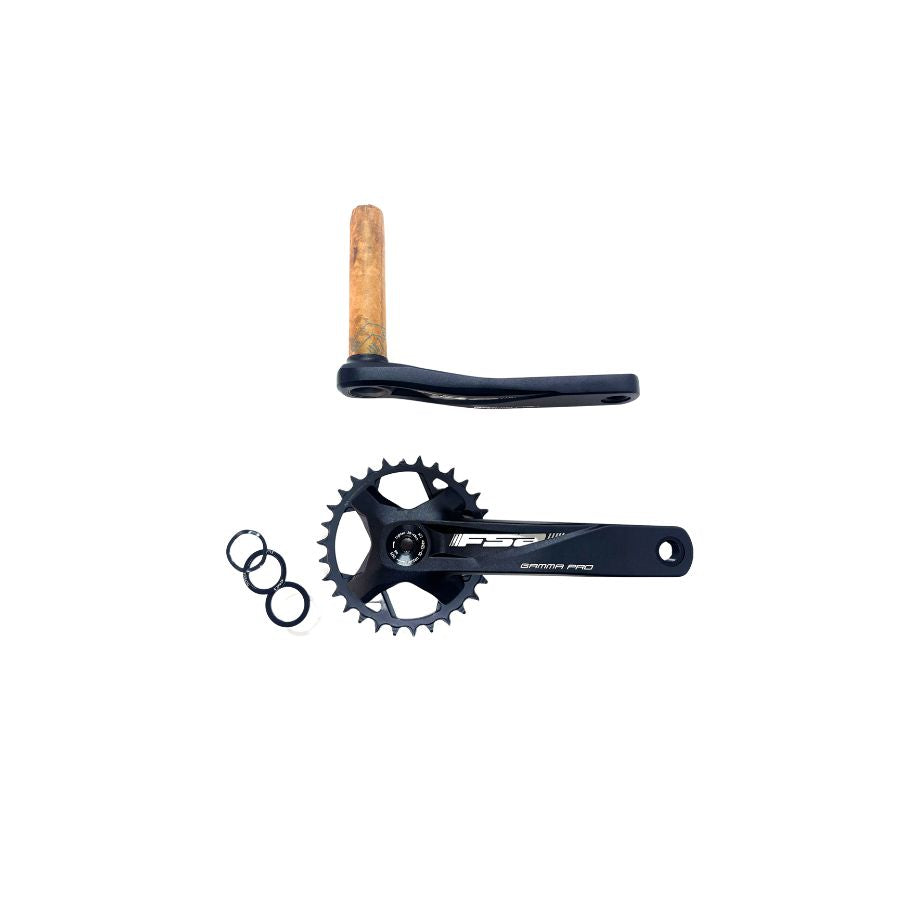 JUEGO DE BIELAS GAMMA PRO MONOPLATO, 30 DIENTES, LONGITUD DE 175 MM