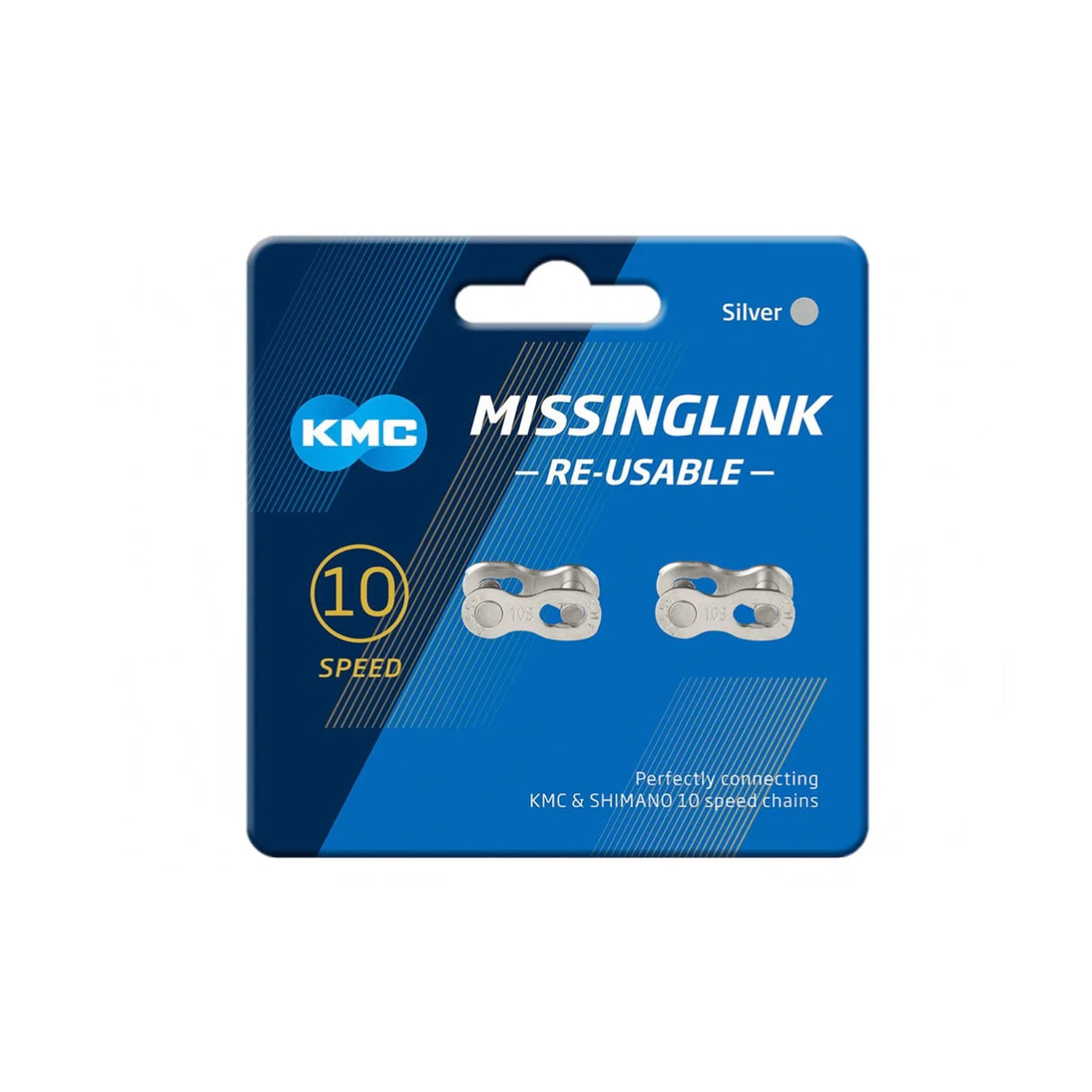 CONECTOR CANDADO ML 10R, 2 PARES - PLATA