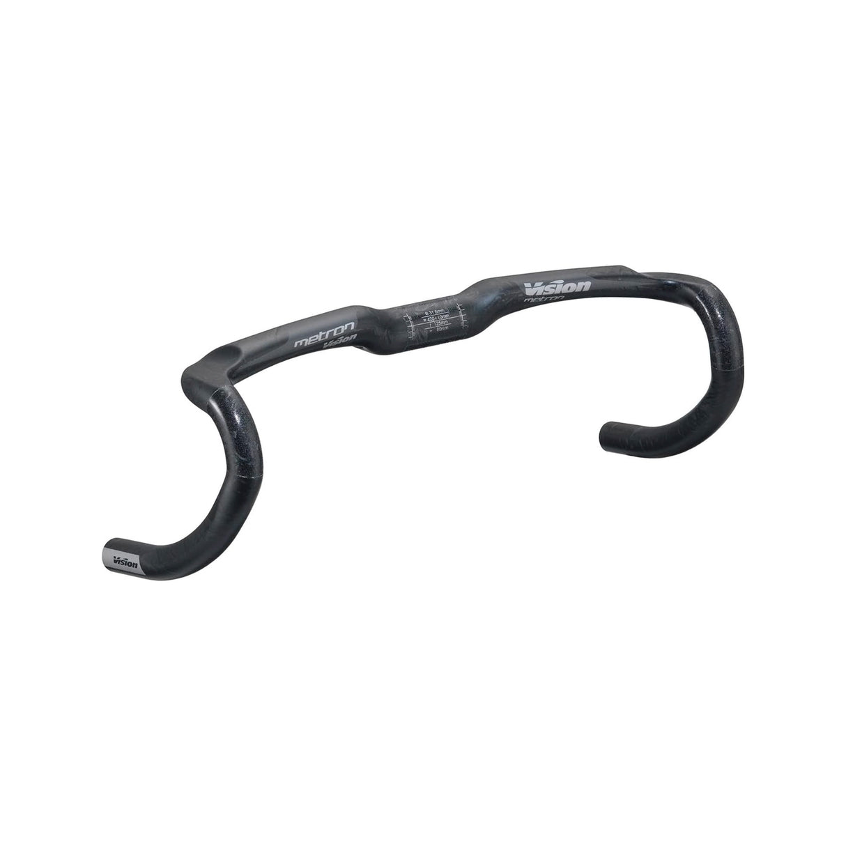 METRON 4D COMPACT HANDLEBAR31.8 X 40CM UD BLACK GRAPHIC HB-KO-237S/DI2