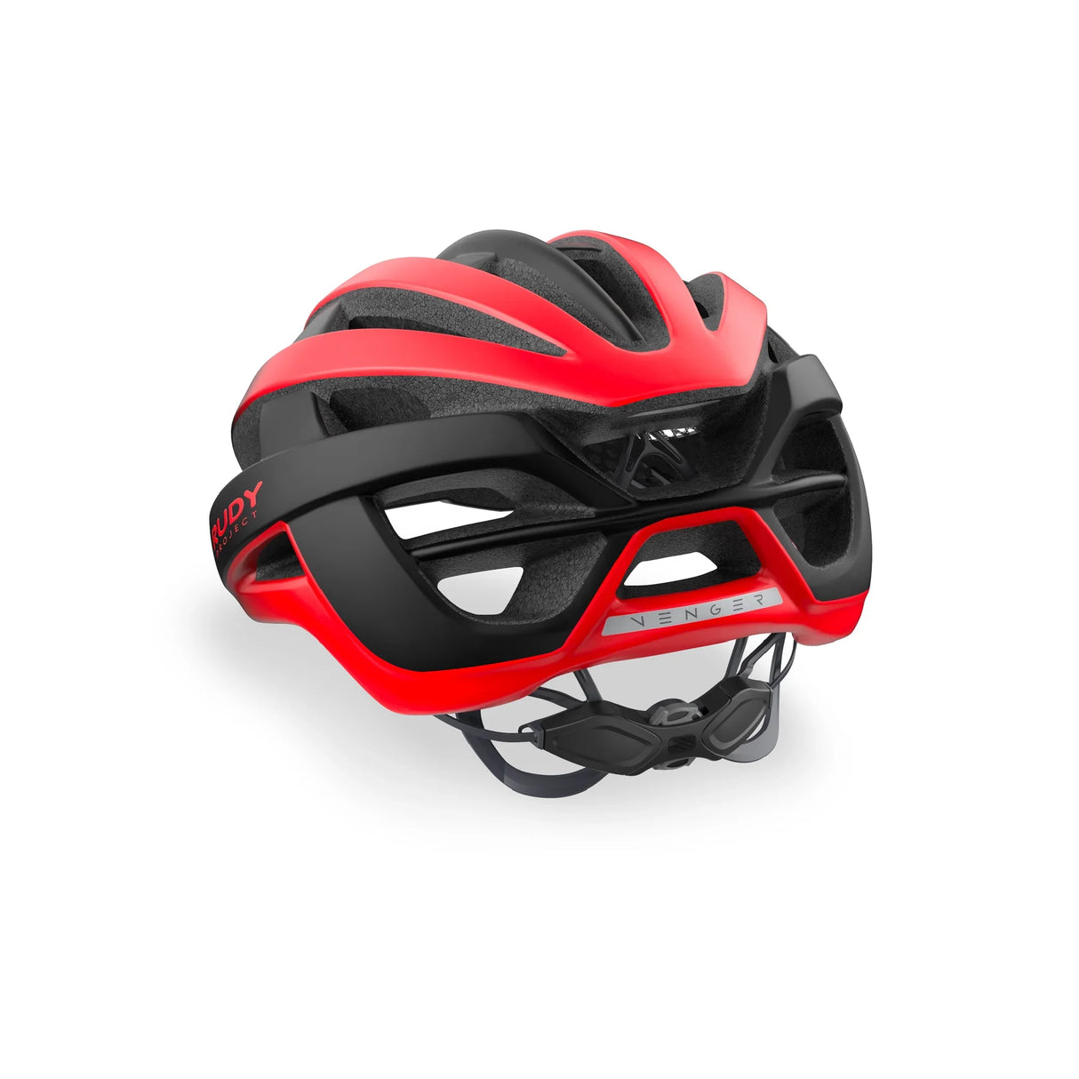CASCO RUDY PROJECT VENGER RUTA COLOR ROJO/NEGRO MATE