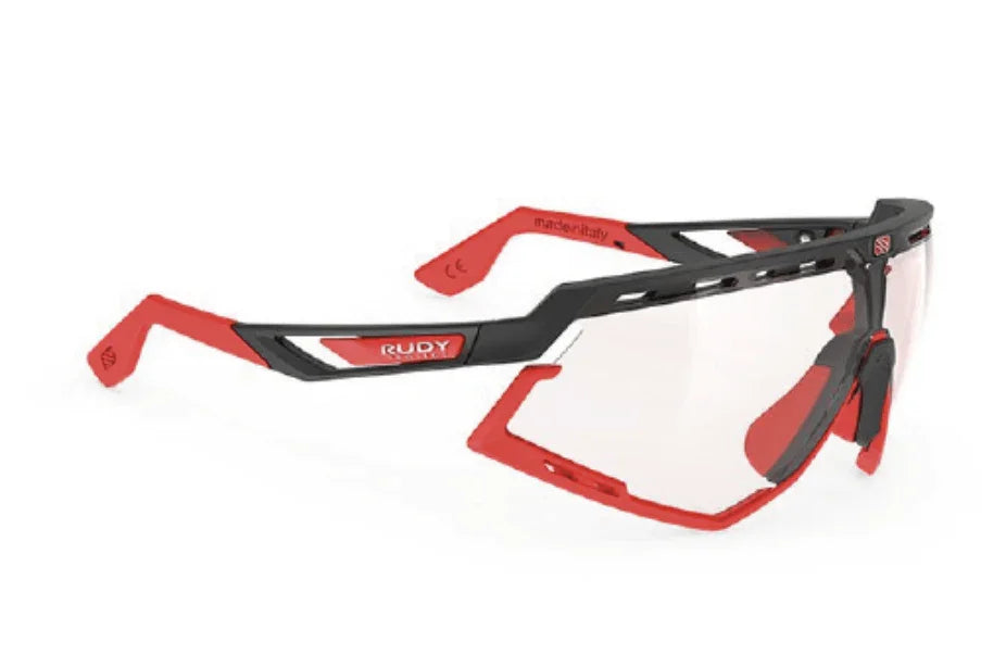 LENTES DEFENDER / NEGRO/ROJO MATE MICA FOTOCROMÁTICA