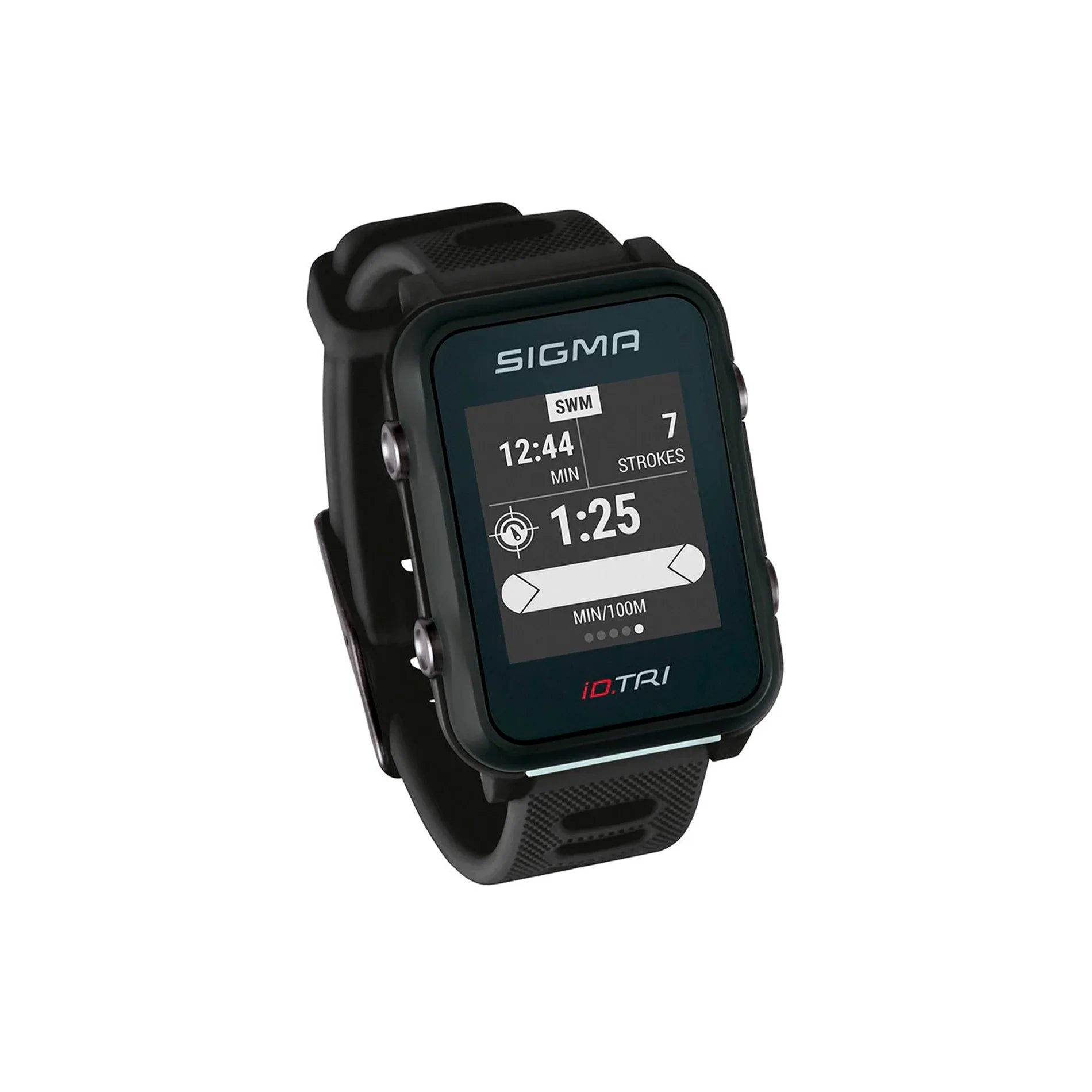 RELOJ SIGMA iD.TRI - NEGRO – Alubike