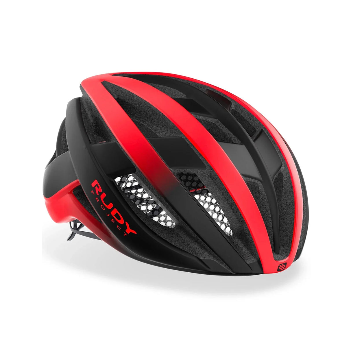 CASCO RUDY PROJECT VENGER RUTA COLOR ROJO/NEGRO MATE