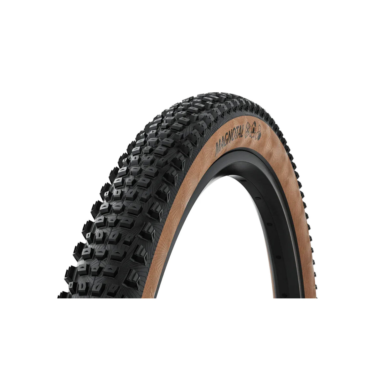 LLANTA CONTINENTAL MTB MAGNOTAL TRAIL GRIP (60-622)  29 X 2.4 NEGRO/CAFÉ