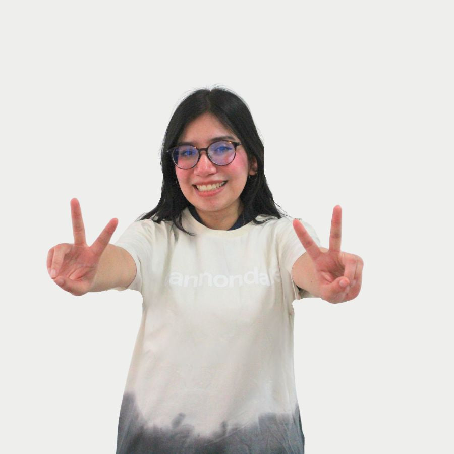 CAMISETA DIPDYE GRIS/CREMA