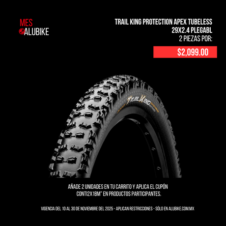 LLANTA CONTINENTAL RACE KING PROTECTION 29X2.2 COLOR NEGRO PLEGABLE