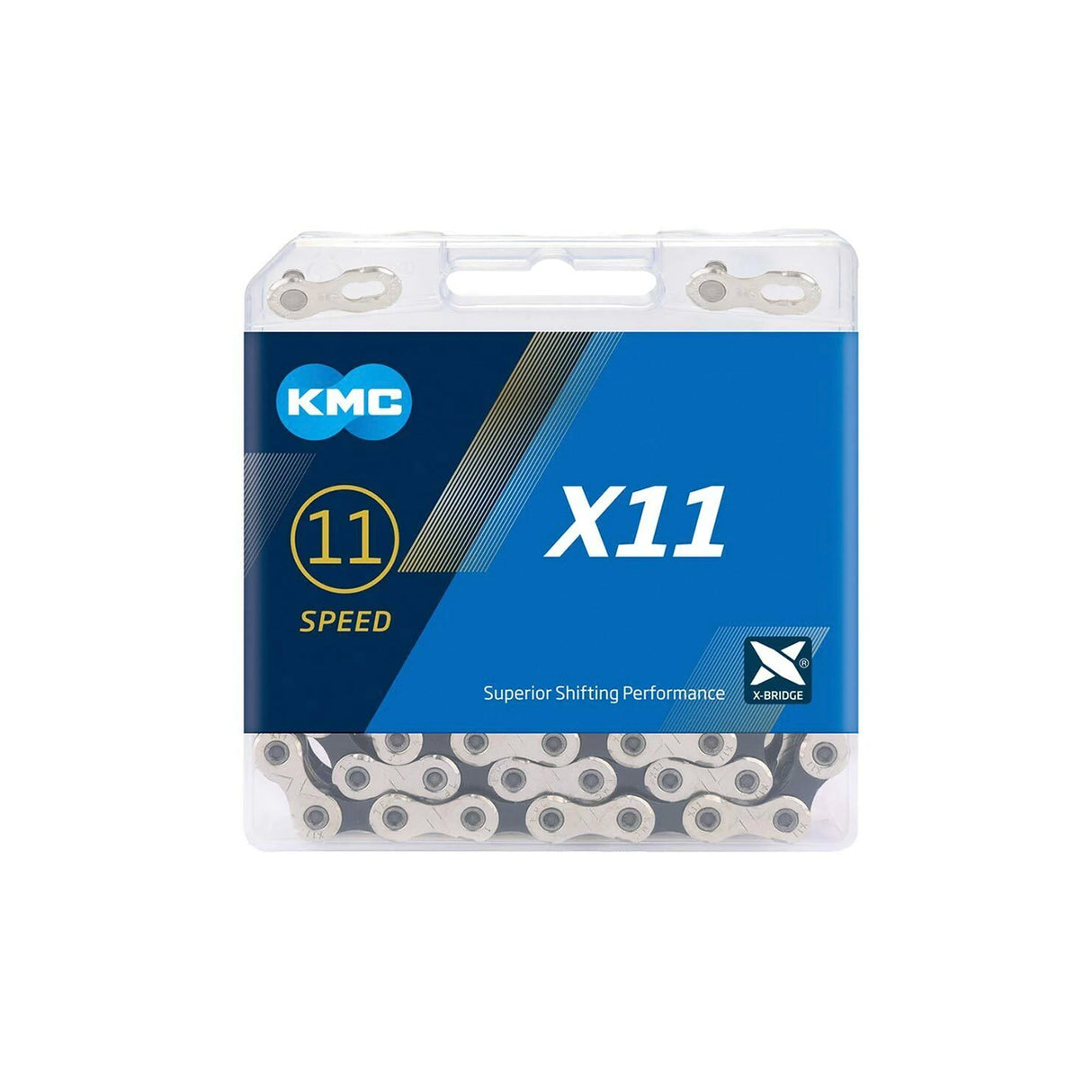 CADENA KMC X11 NPBK - PLATA/NEGRO