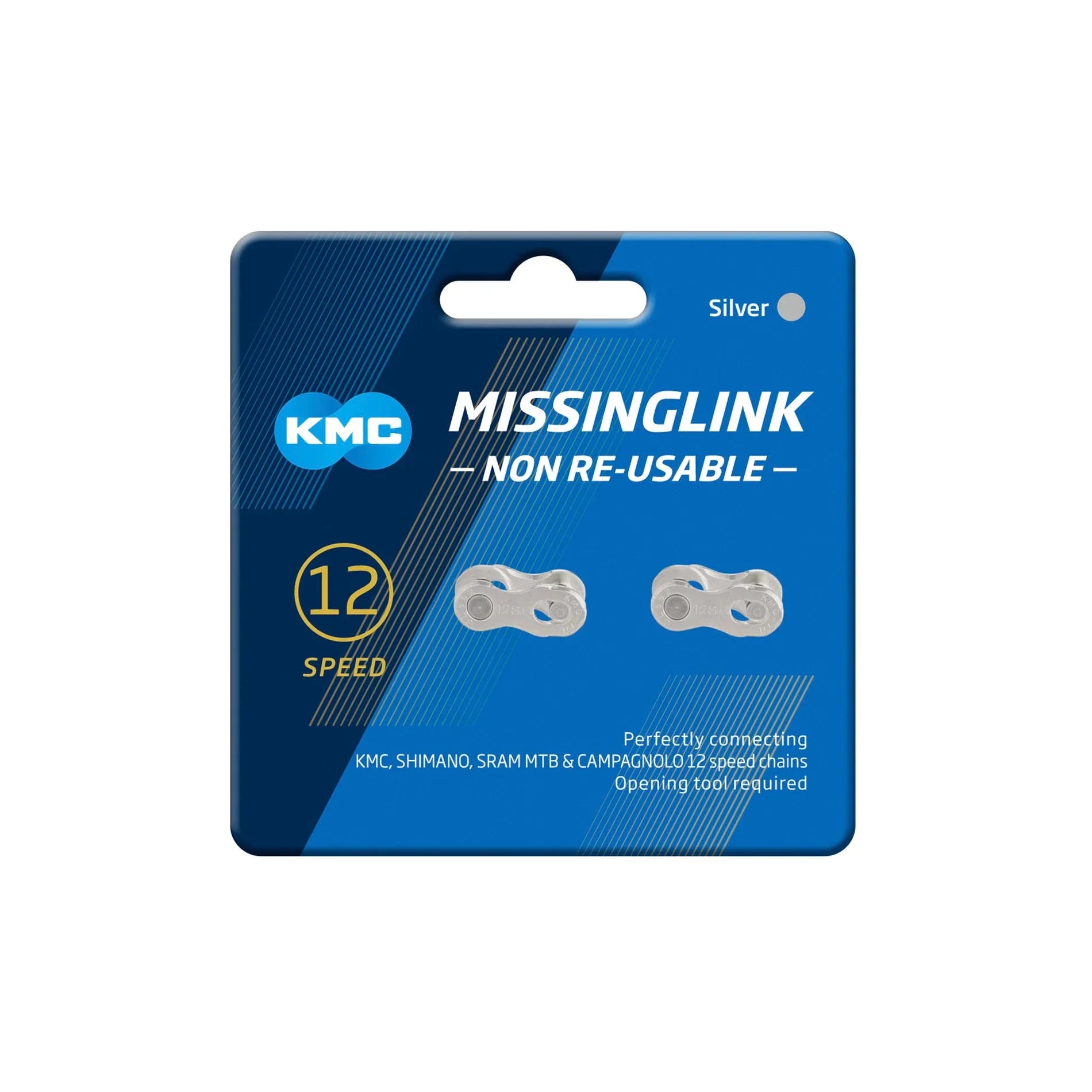 CONECTOR KMC CANDADO CL552 NP, 2 PARES - PLATA – Alubike