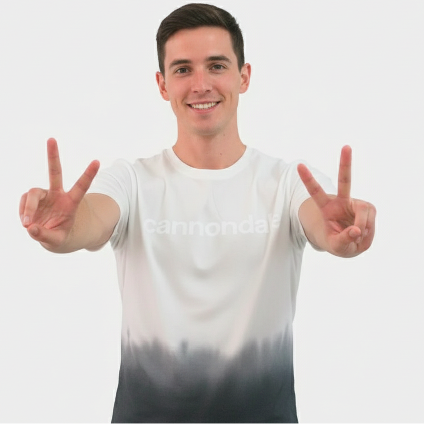 CAMISETA DIPDYE GRIS/CREMA