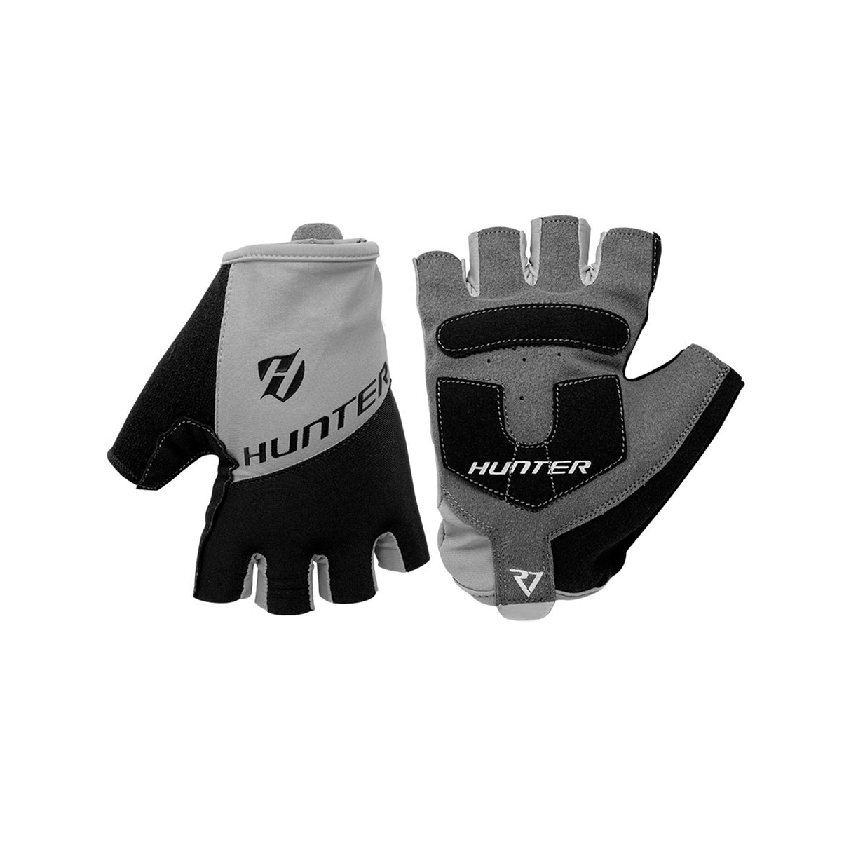 GUANTES CORTOS PARA RUTA NEGRO/GRIS HUNTER