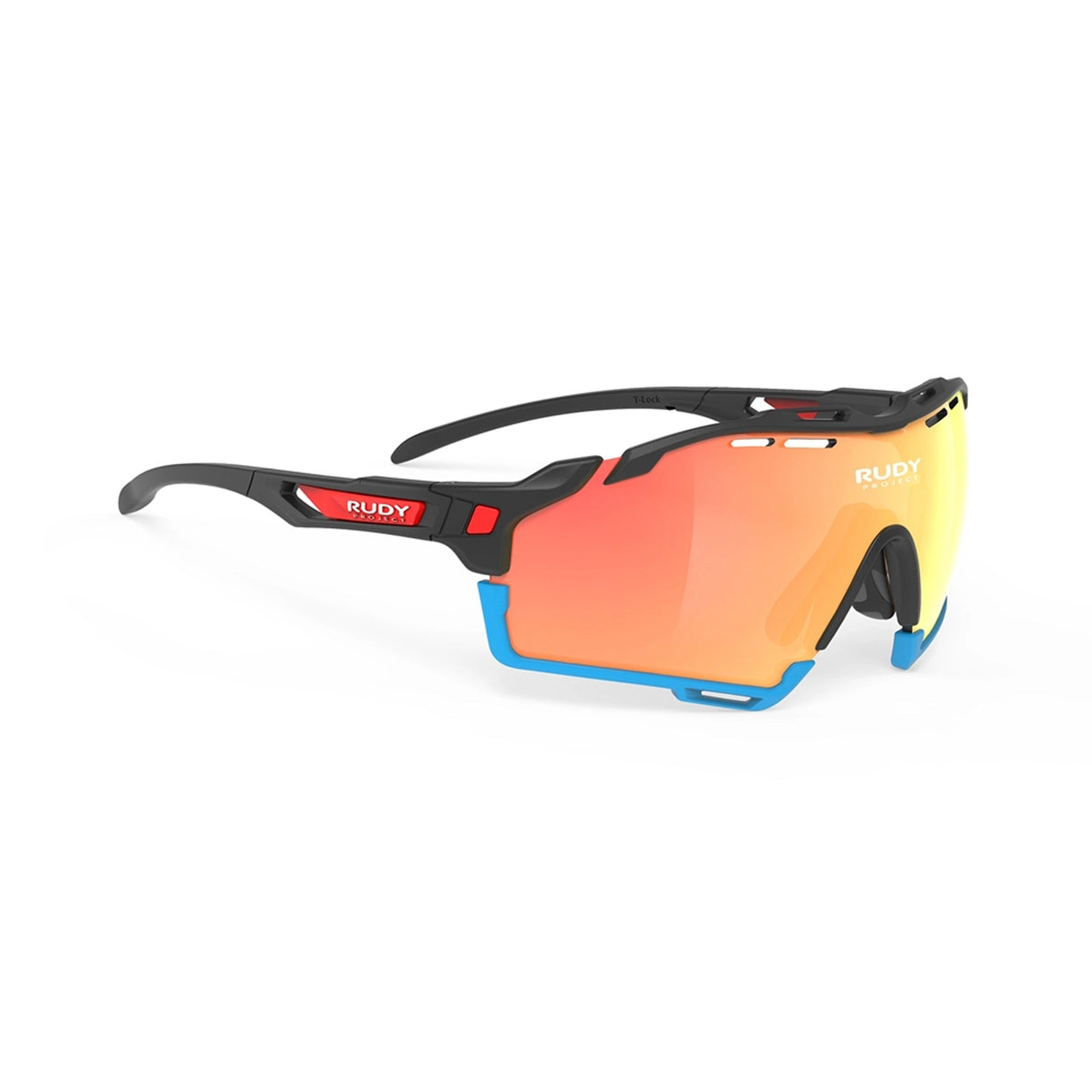 LENTES CUTLINE / NEGRO/AZUL MICA MULTI NARANJA