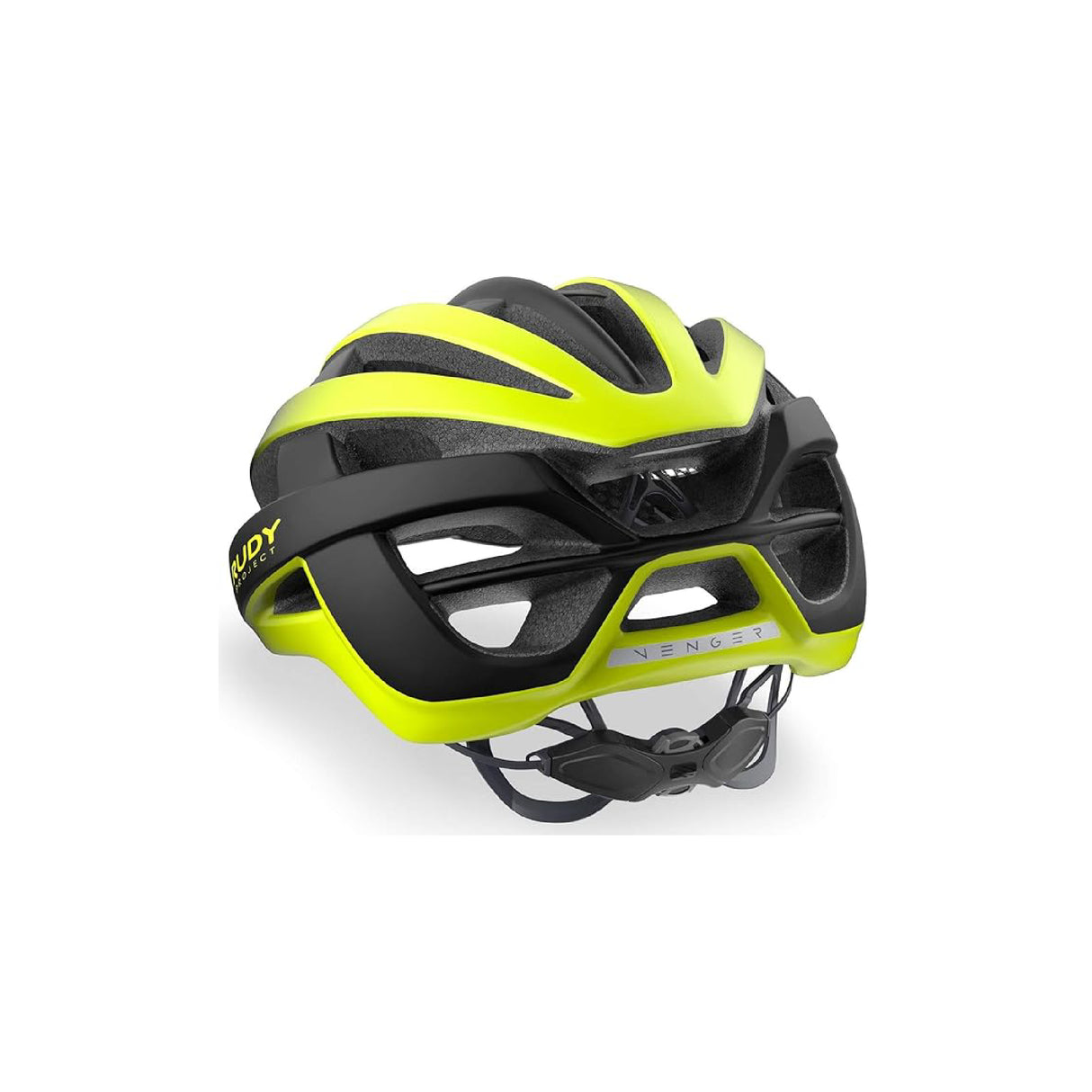 CASCO RUDY PROJECT VENGER RUTA COLOR AMARILLO FLUO/NEGRO MATE