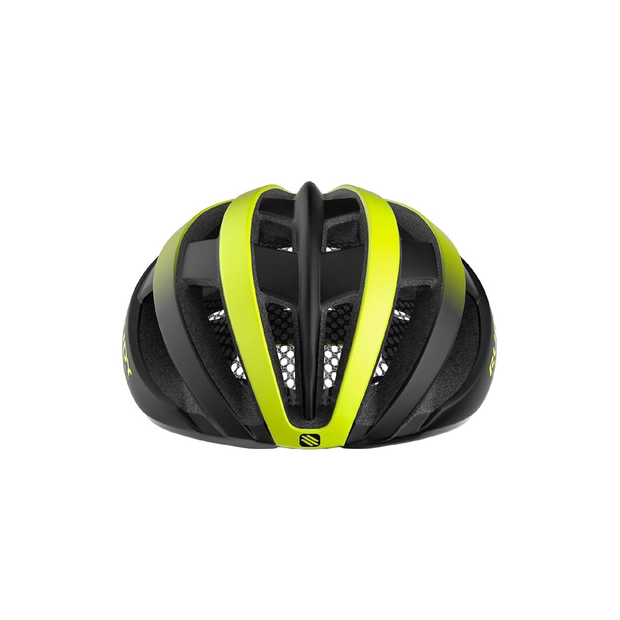 CASCO RUDY PROJECT VENGER RUTA COLOR AMARILLO FLUO/NEGRO MATE